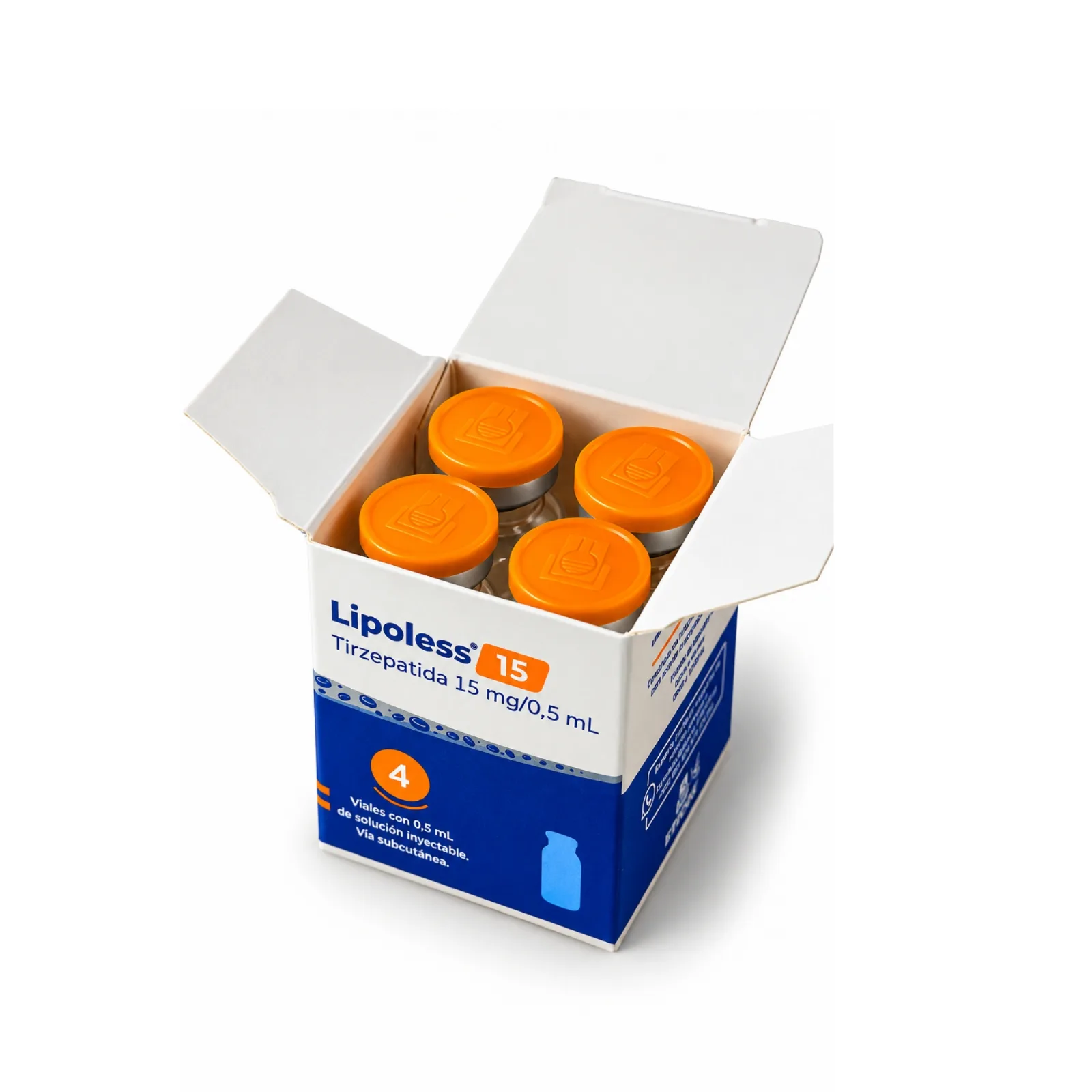 Lipoless 15mg - 4 Ampollas