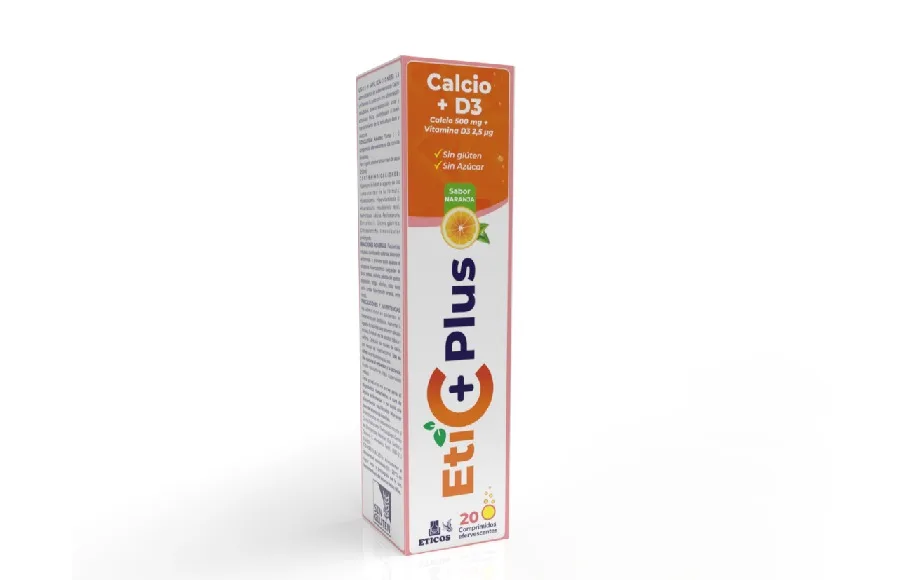 Eticplus Calcio 500 mg + Vitamina D3 2,5 mg
